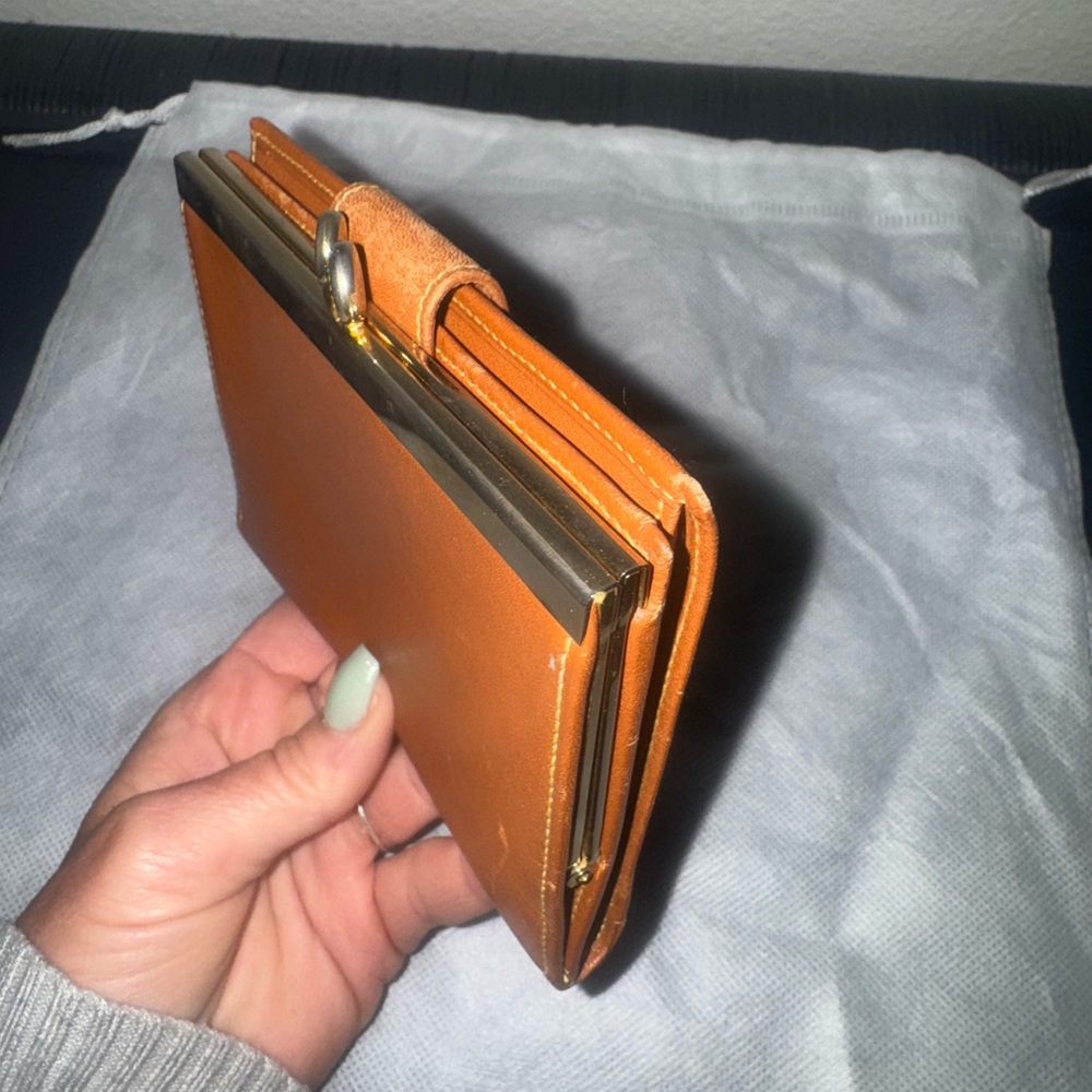 Loewe Tan Leather Wallet with Gold Accent - Picture 7 of 11